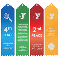 2” x 8” V-Top Ribbons with Pinked Bottom