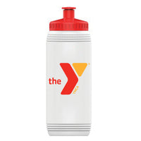 Value Priced 16 oz. Sports Bottle with full-color red logo