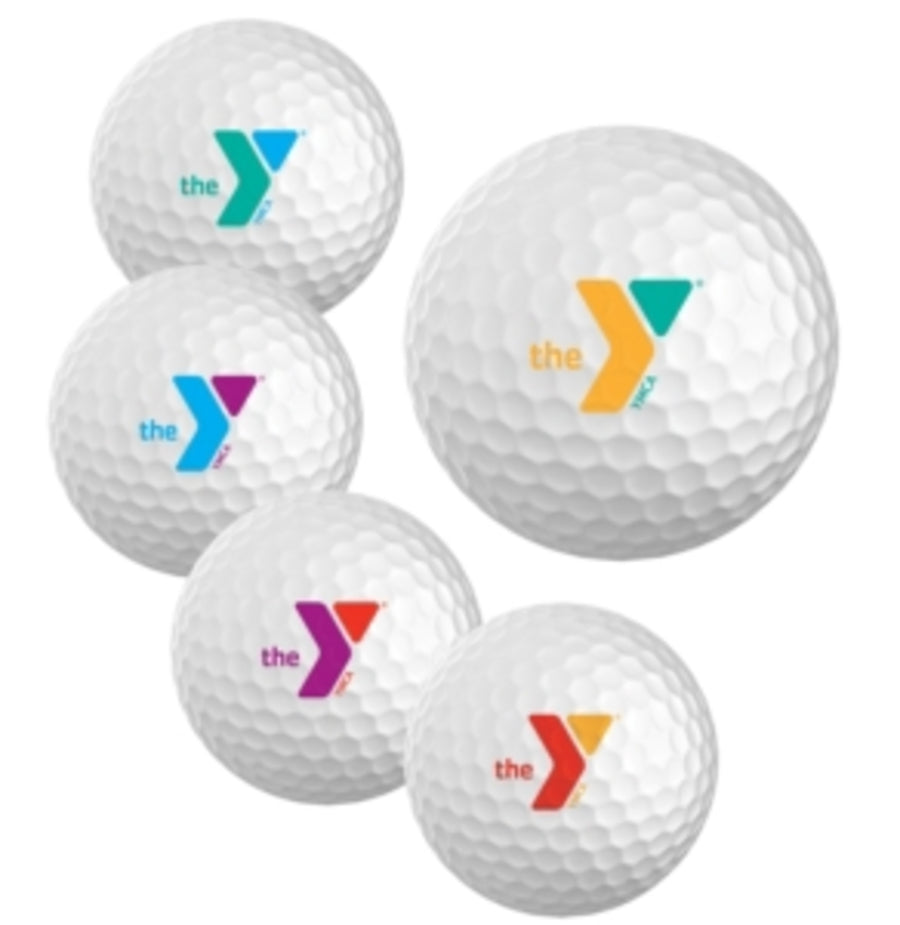 Golf Balls with Color Y Logos (3 Count)