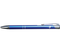 Blue Pen with Silver finish Trim and optional personalization
