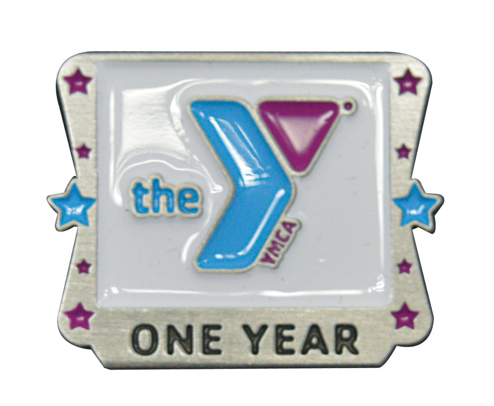 Y Logo Star 1 Year Service Pin