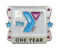 Y Logo Star 1 Year Service Pin