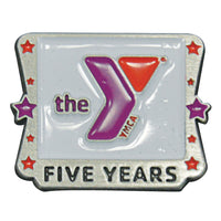 Y Logo Star 5 Year Service Pin