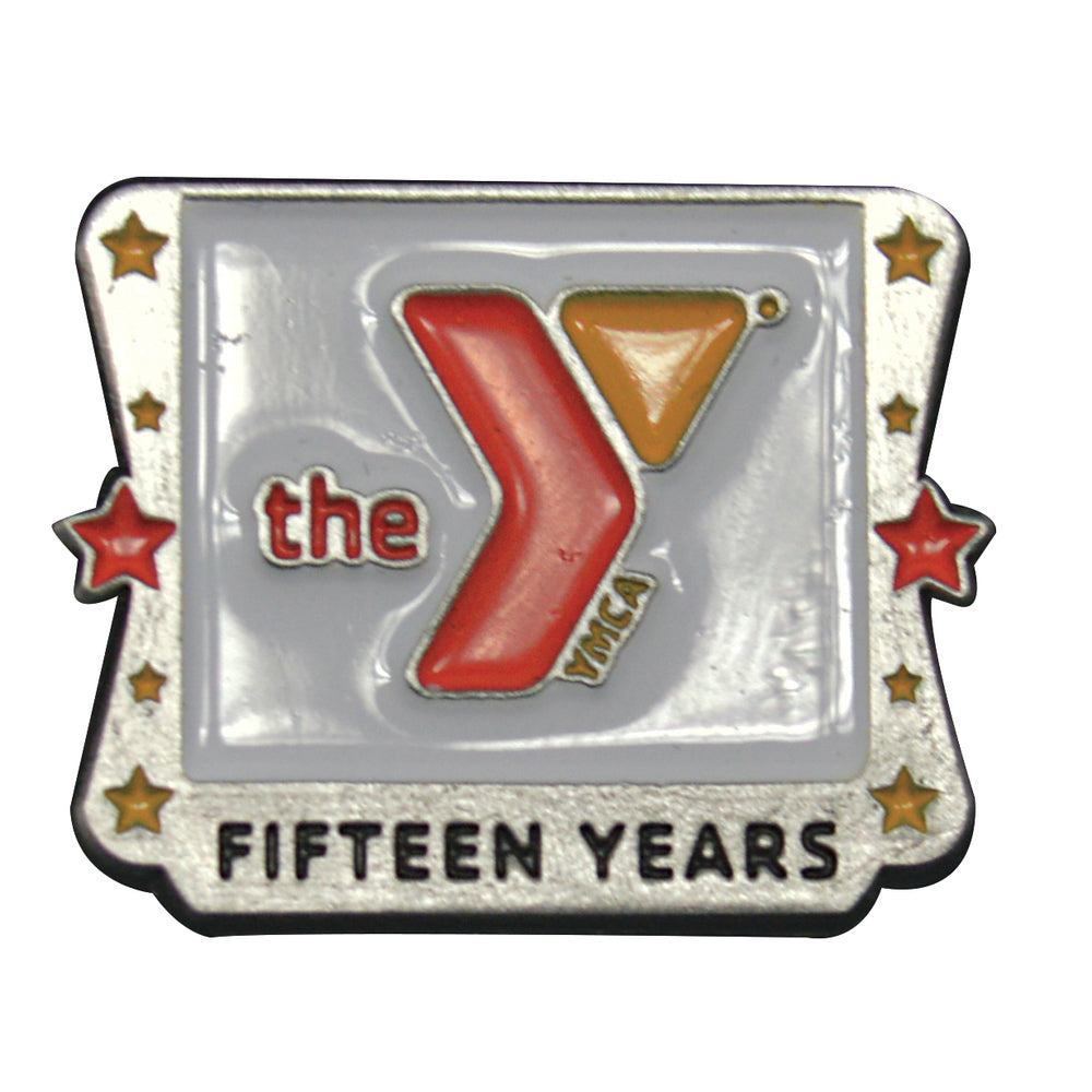 Y Logo Star 15 Year Service Pin
