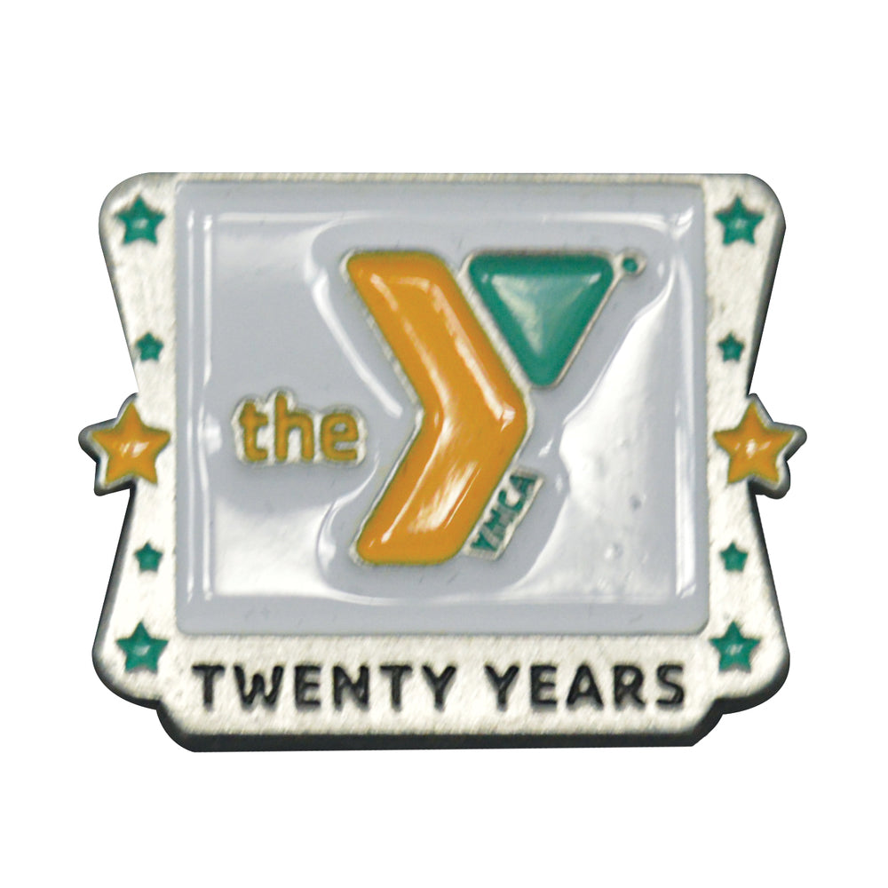 Y Logo Star 20 Year Service Pin