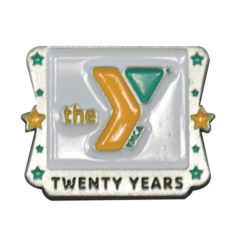 Y Logo Star 20 Year Service Pin