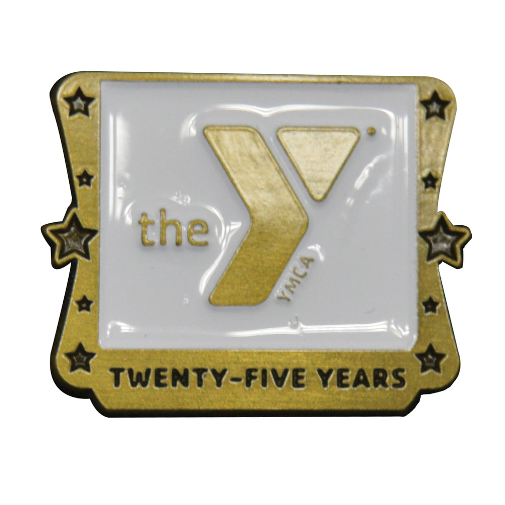 Y Logo Star 25 Year Service Pin