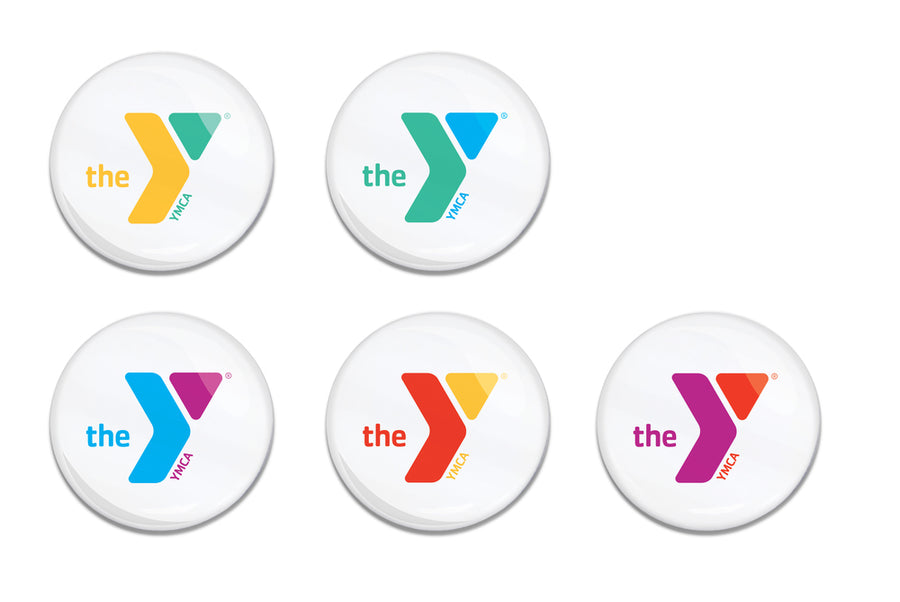 1” Assorted Y Logo Buttons (25 pack)