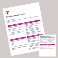 25 PACK Safety & Character Topics - Water Acclimation