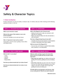 25 PACK Safety & Character Topics - Water Acclimation