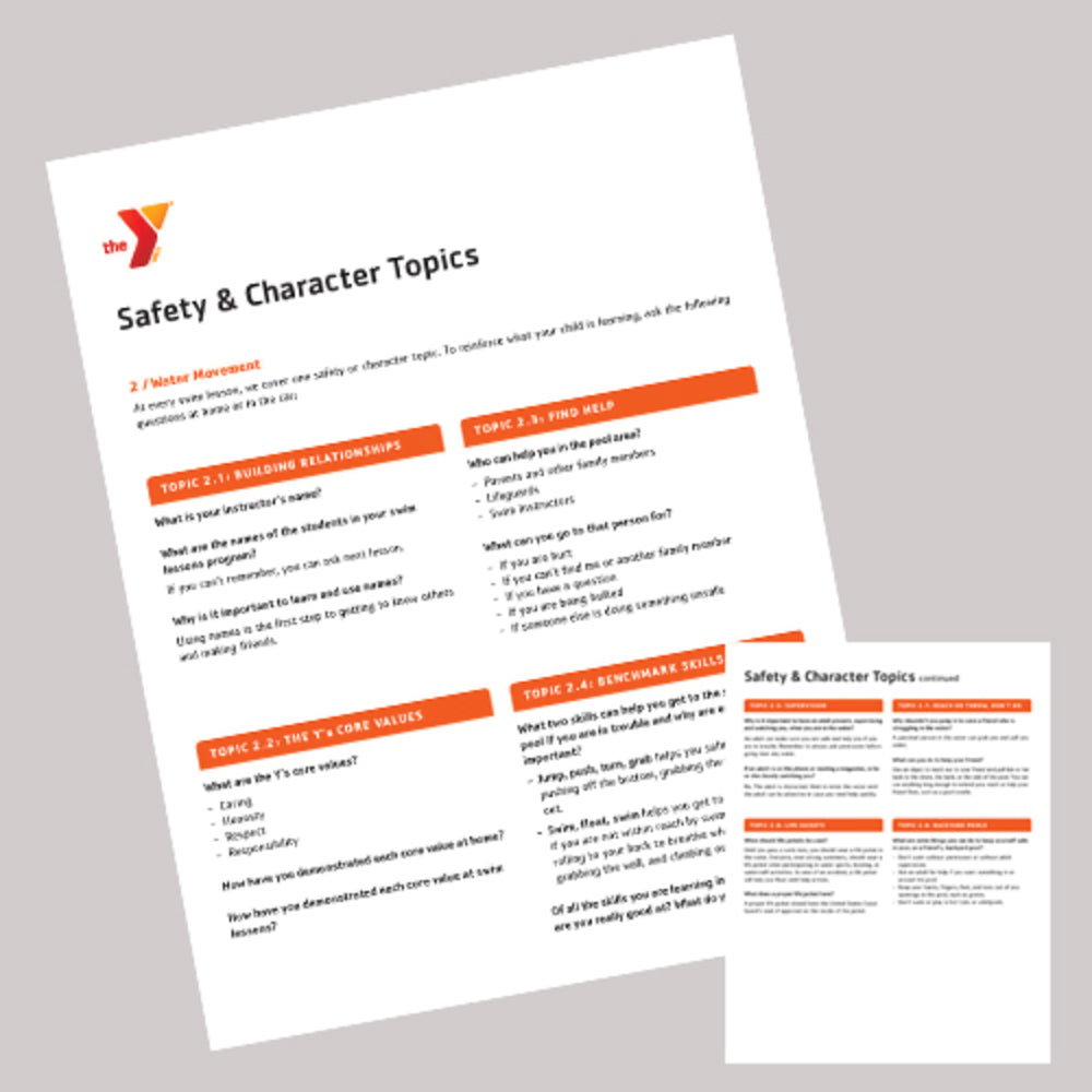 25 PACK Safety & Character Topics - Water Movement