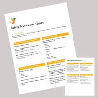 25 PACK Safety & Character Topics - Water Stamina