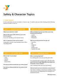 25 PACK Safety & Character Topics - Water Stamina