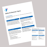 25 PACK Safety & Character Topics - Stroke Development