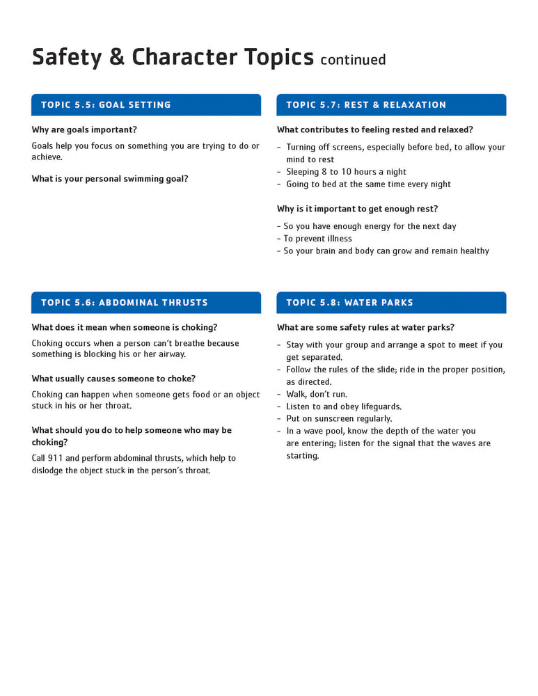 25 PACK Safety & Character Topics - Stroke Development