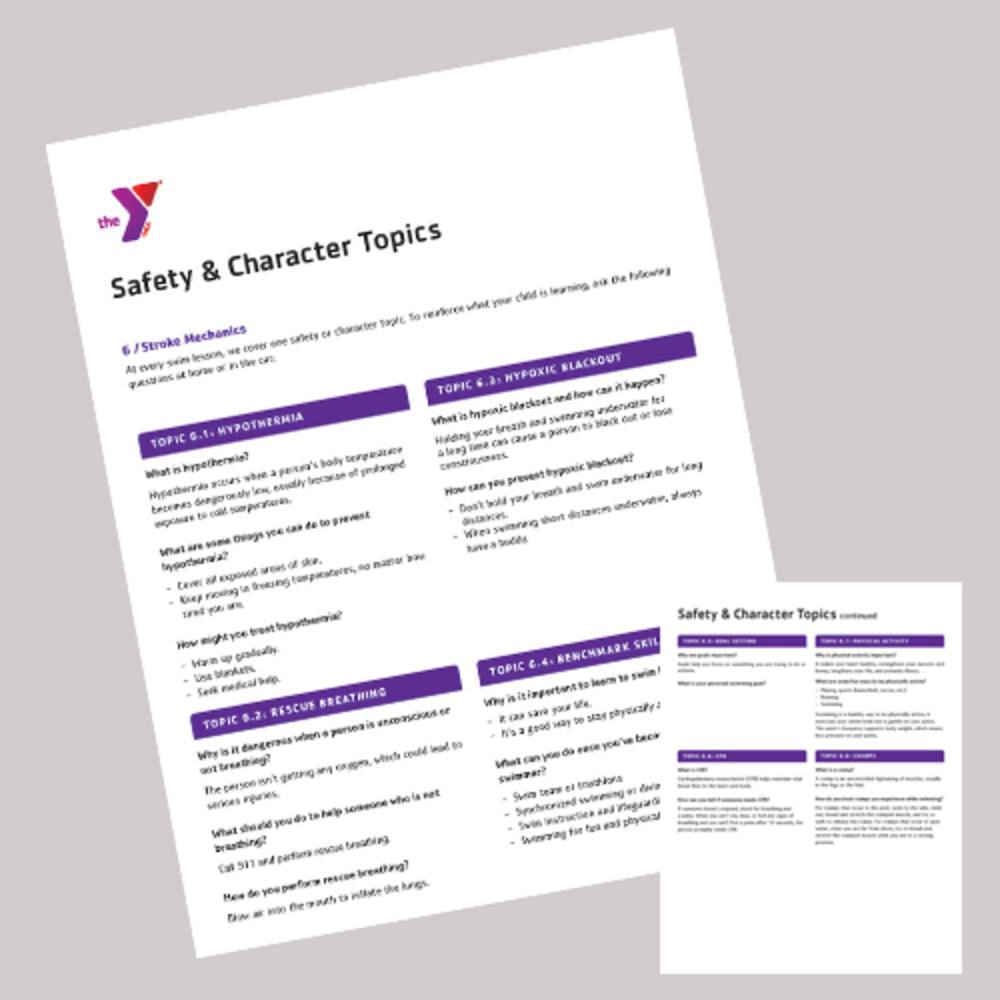 25 PACK Safety & Character Topics - Stroke Mechanics