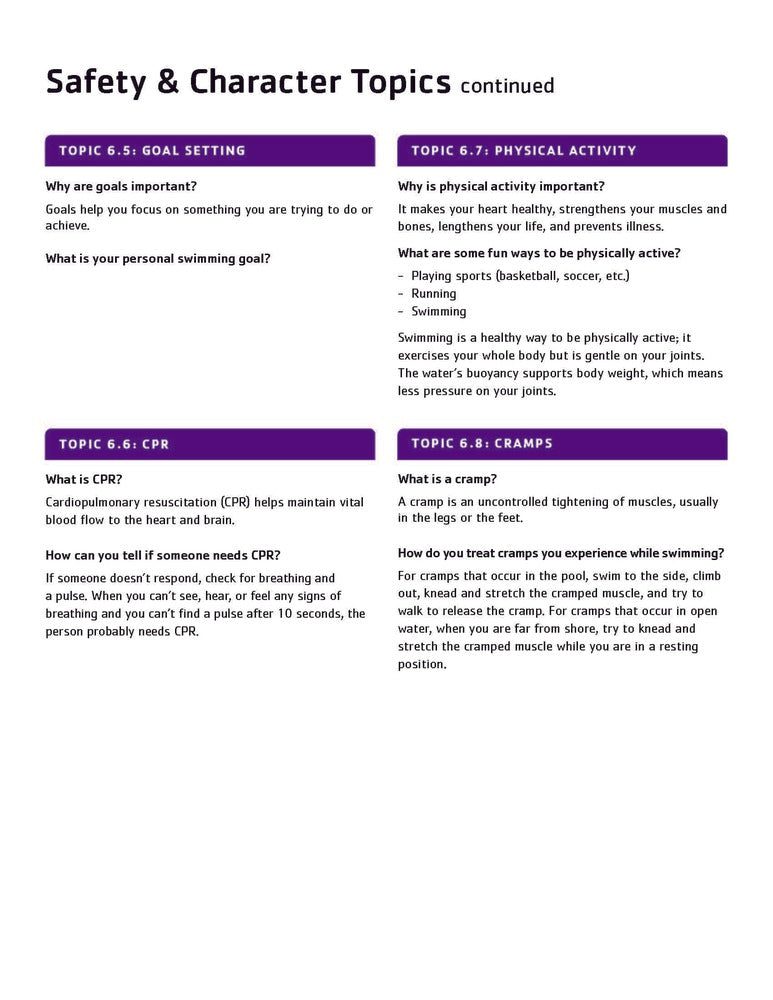 25 PACK Safety & Character Topics - Stroke Mechanics