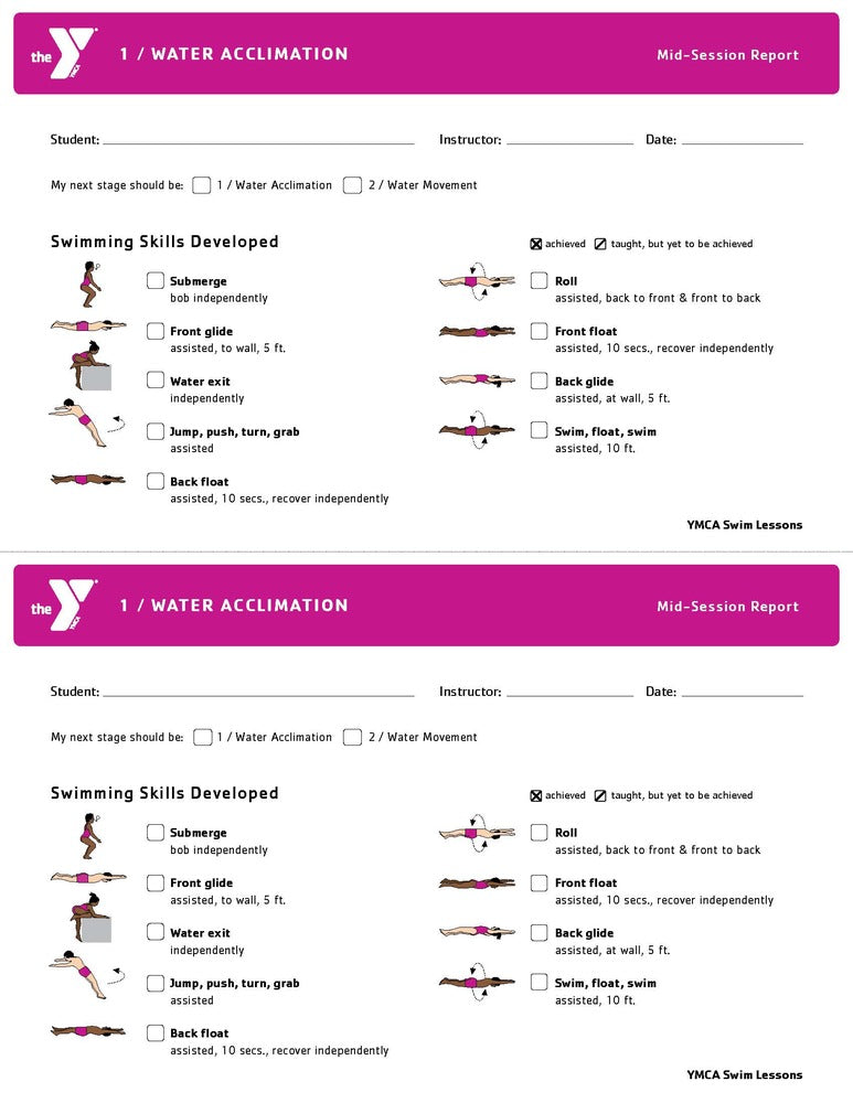 25 PACK Double-Sided Half Sheet - Water Acclimation