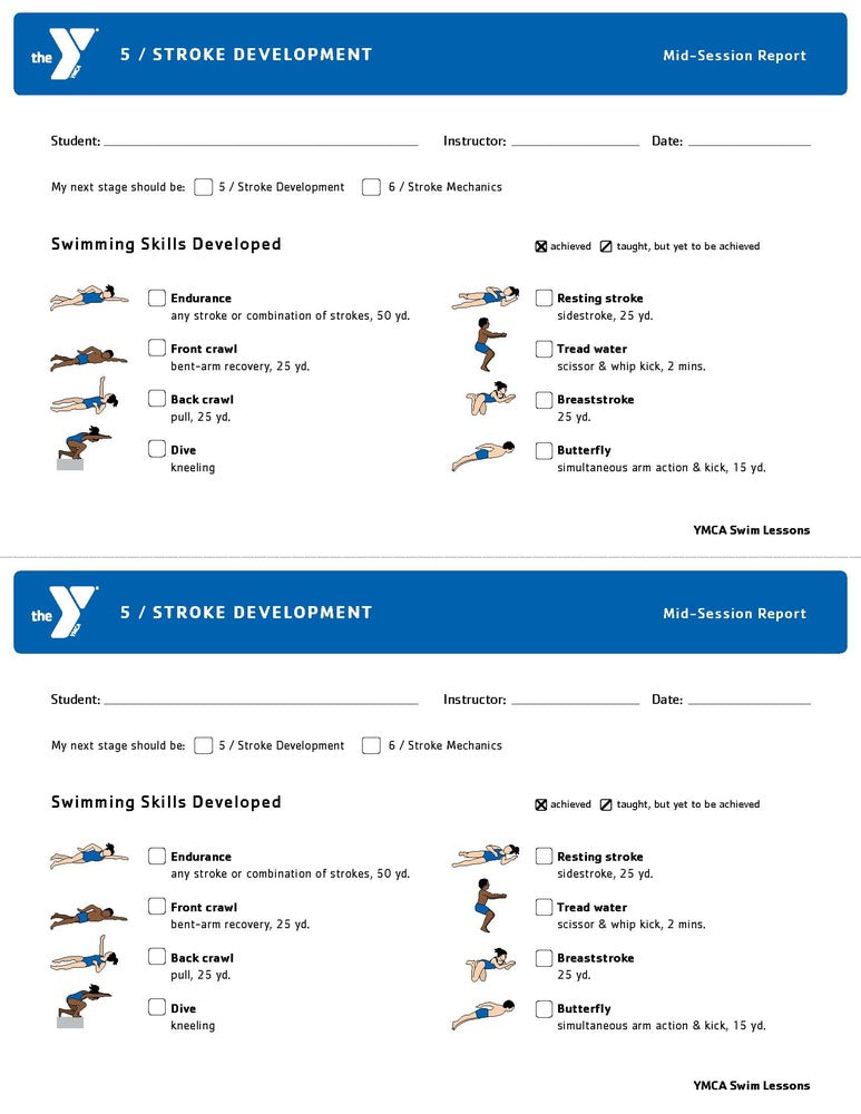 25 PACK Double-Sided Half Sheet - Stroke Development