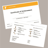 PACK OF 25 Program Certificates - Double-Sided Half Sheet - Water Stamina