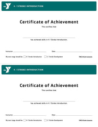 PACK OF 25 Program Certificates - Double-Sided Half Sheet - Stroke Introduction