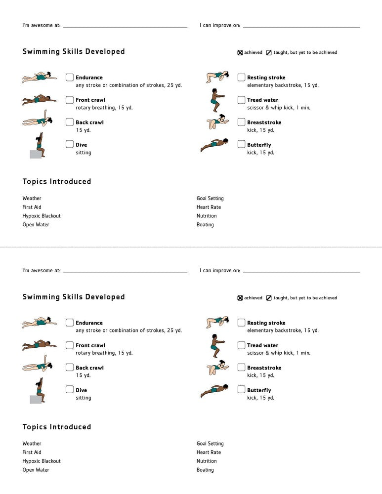 PACK OF 25 Program Certificates - Double-Sided Half Sheet - Stroke Introduction