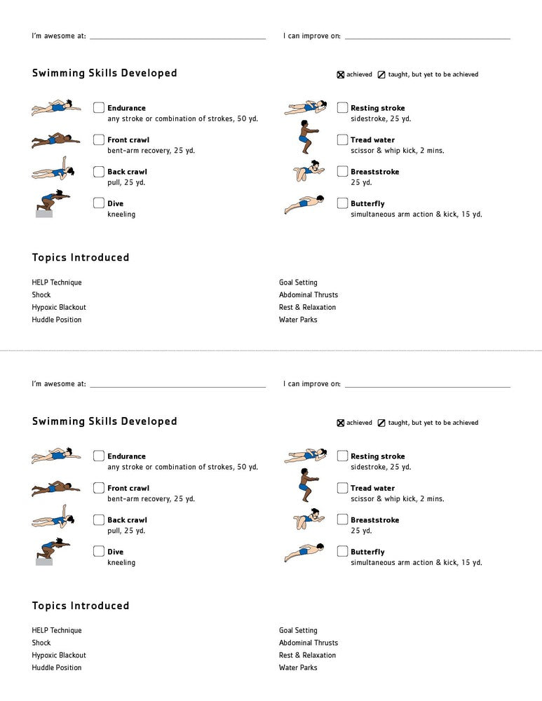 PACK OF 25 Program Certificates - Double-Sided Half Sheet - Stroke Development