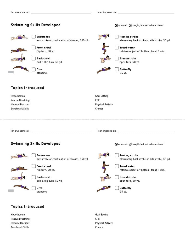 PACK OF 25 Program Certificates - Double-Sided Half Sheet - Stroke Mechanics
