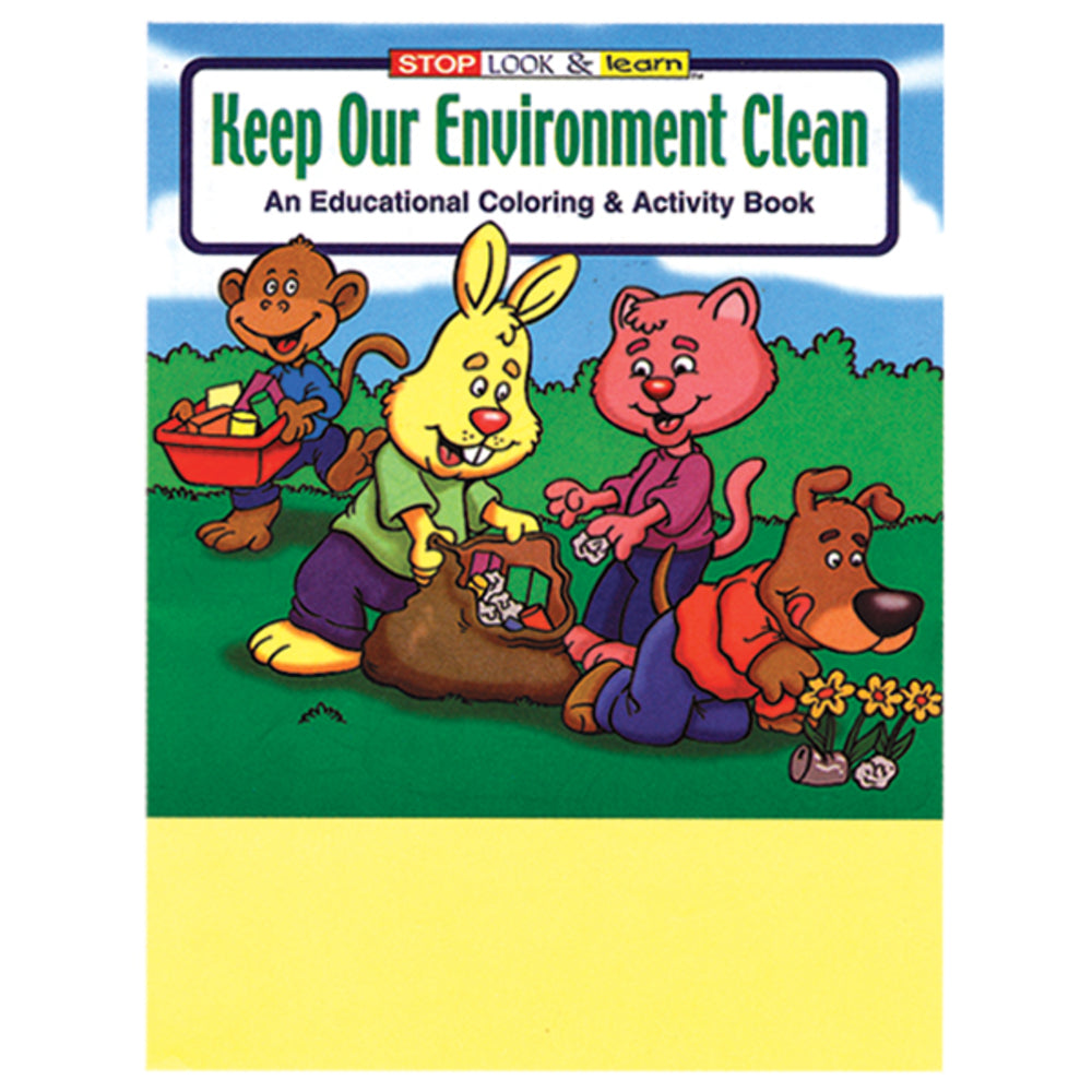 Clean Environment Coloring Activity Keep Our Environment Clean Coloring/Activity Book · YShop