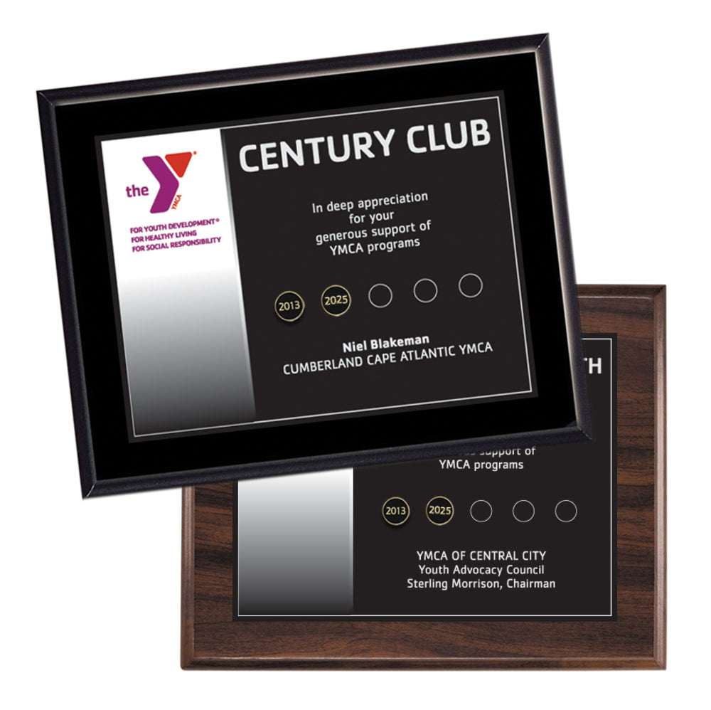 Beveled Date Tab Plaque - 8" x 10"