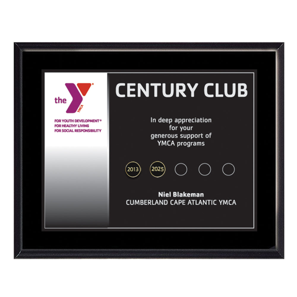 Beveled Date Tab Plaque - 8" x 10"