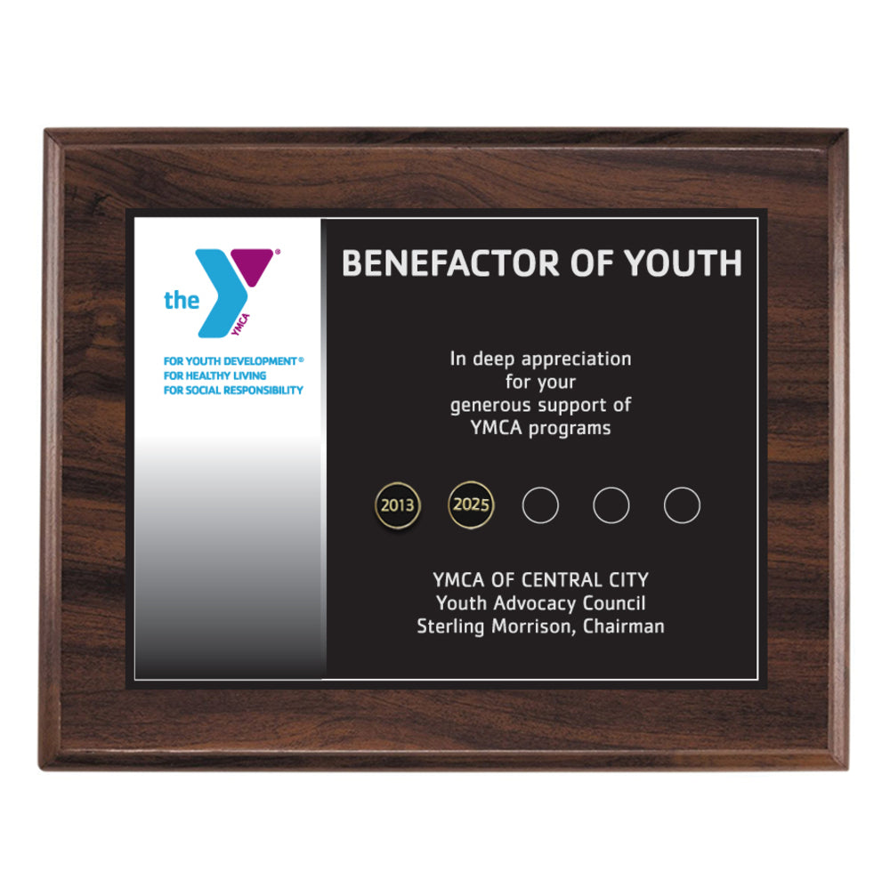 Beveled Date Tab Plaque - 8" x 10"