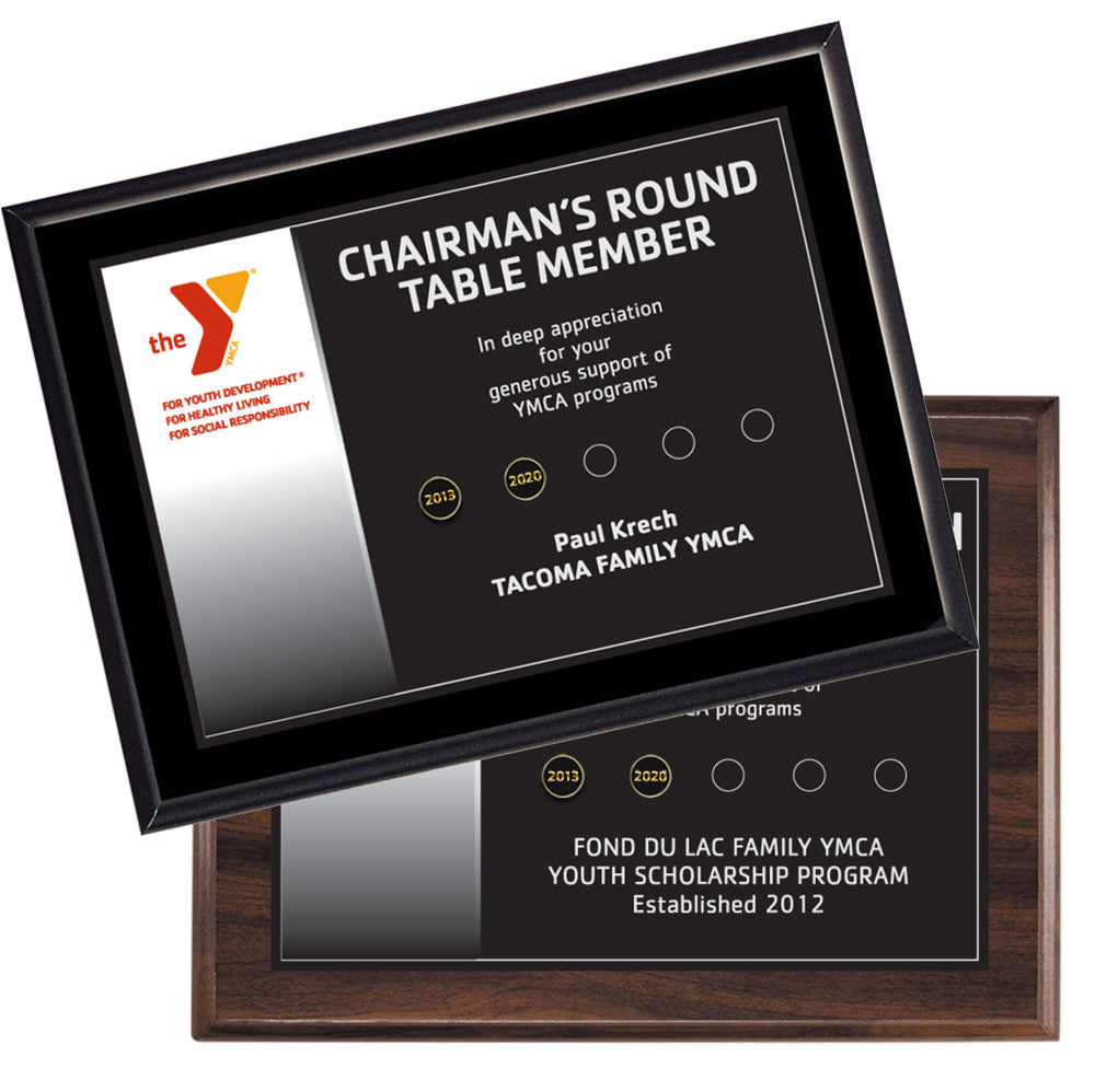 Beveled Date Tab Plaque - 9" x 12"