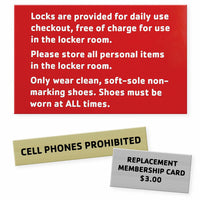 Laser-engraved Plastic Signage