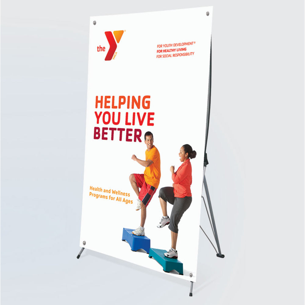X-Banner Stand with Custom Banner