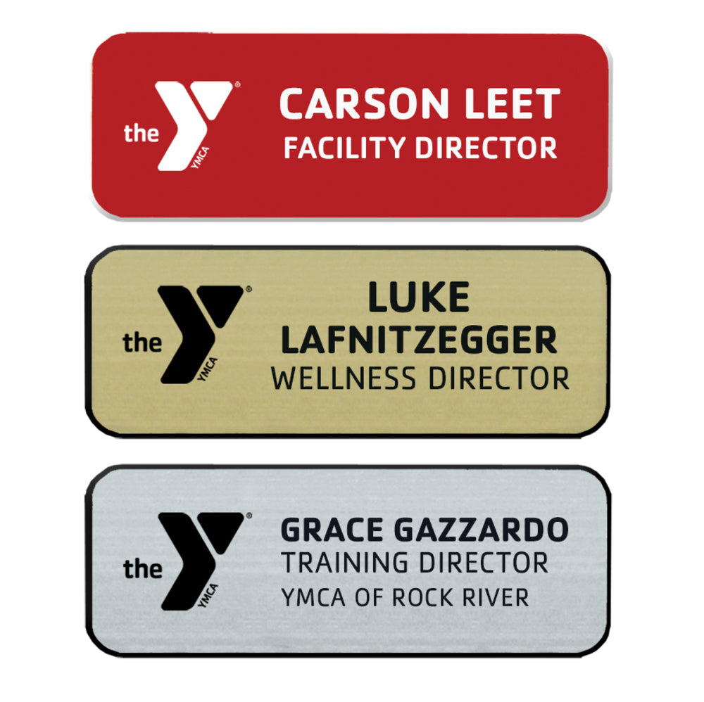 Solid Color Name Badge