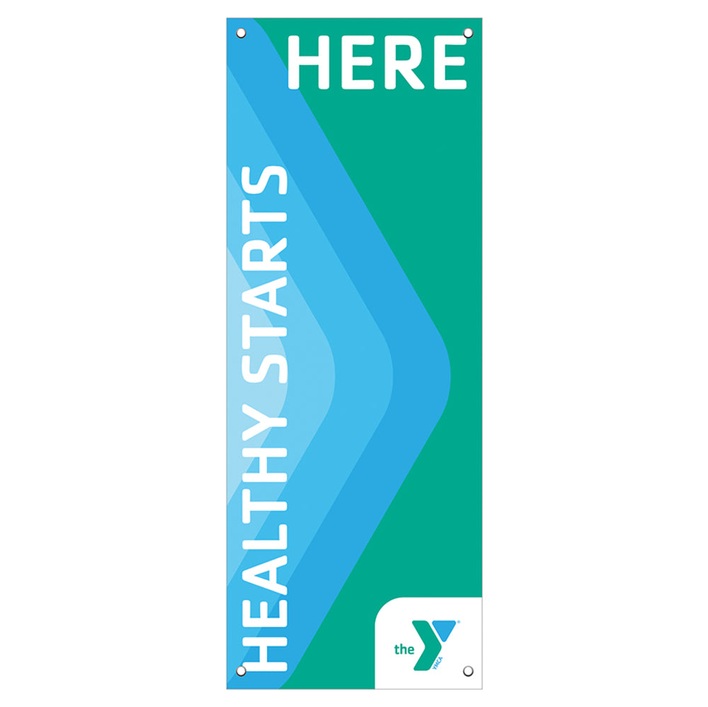 2' x 5' 3" HEALTHY STARTS HERE Banner