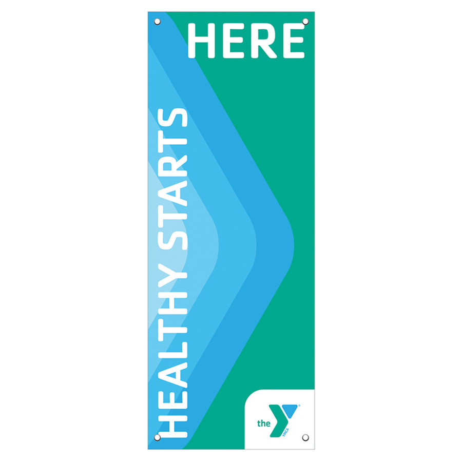 2' x 5' 3" HEALTHY STARTS HERE Banner