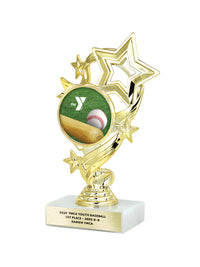 7" Winding Star Trophy with Choice of Y logo or Activity Insert