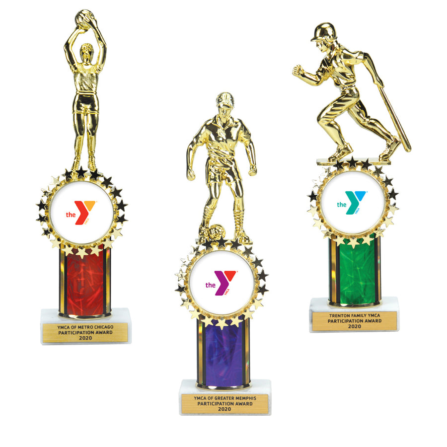 12" Billboard Column Figure Trophy