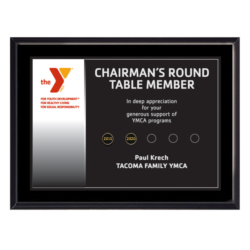 Beveled Date Tab Plaque - 9" x 12"