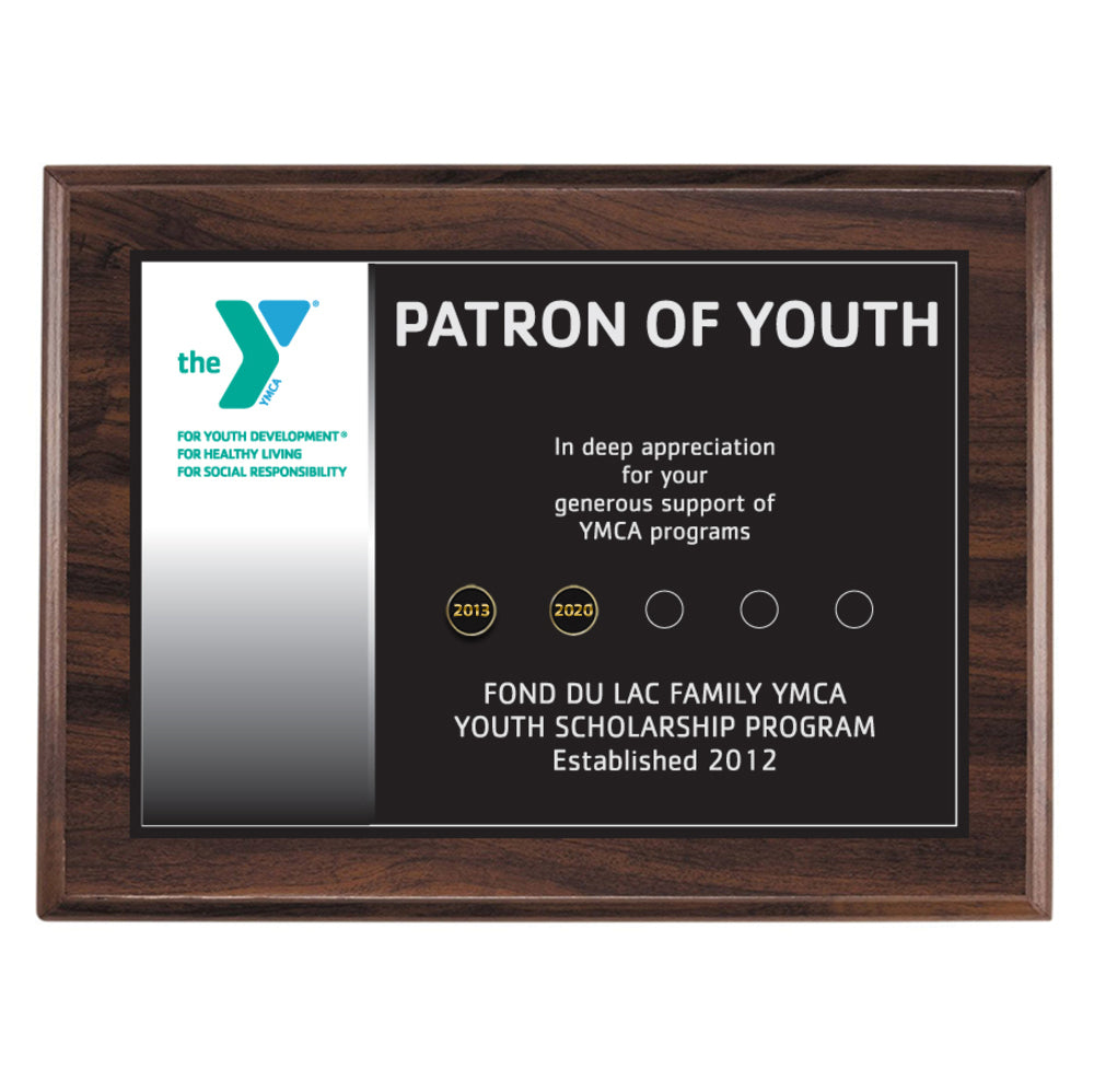 Beveled Date Tab Plaque - 9" x 12"