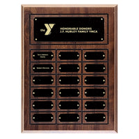 YMCA Cherry Finish Perpetual Plaque
