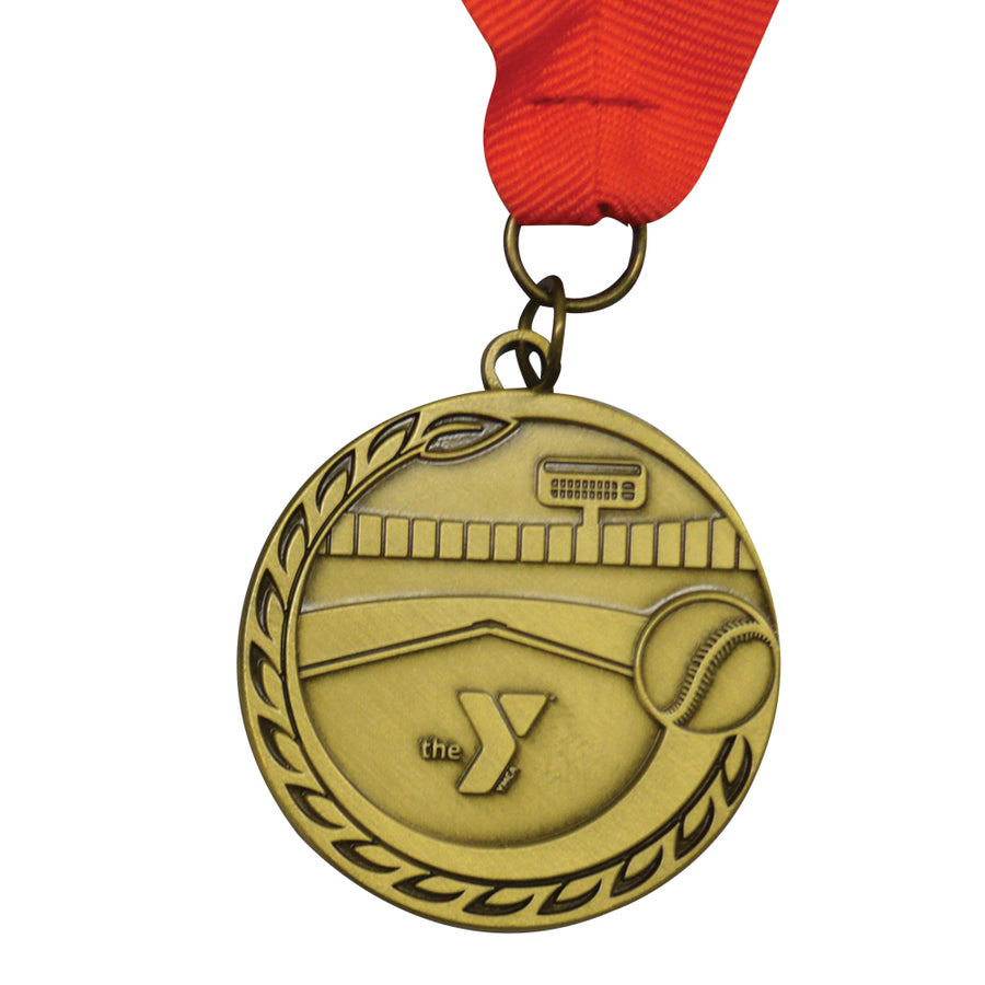 1¾" Baseball Budget Medallion