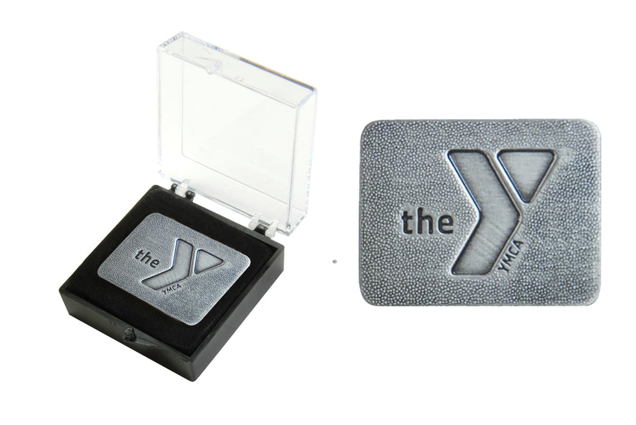 Antique Silver Finish YMCA Pin