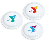 9" White YMCA Frisbee - Special Order