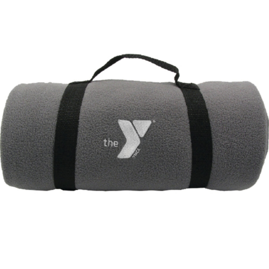 Gray Fleece YMCA Stadium Blanket
