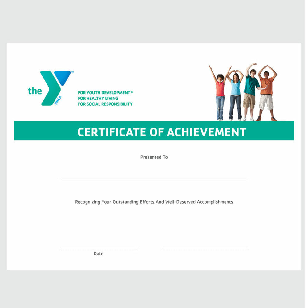 YMCA Certificates of Achievement (Pack of 25)