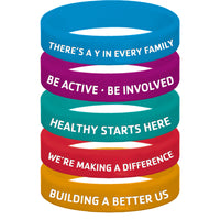 Y Benefit Statement Silicone Wristband