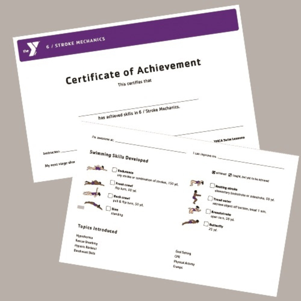 PACK OF 25 Program Certificates - Double-Sided Half Sheet - Stroke Mechanics